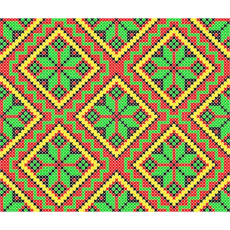 Ukrainian national ornament decoration illustrationのイラスト素材