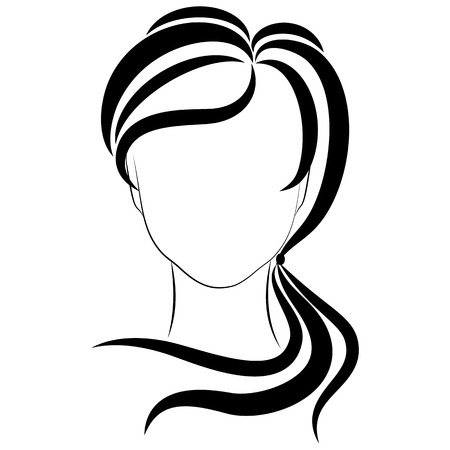 fashionable girl,  vector illustrations on a white backgroundのイラスト素材