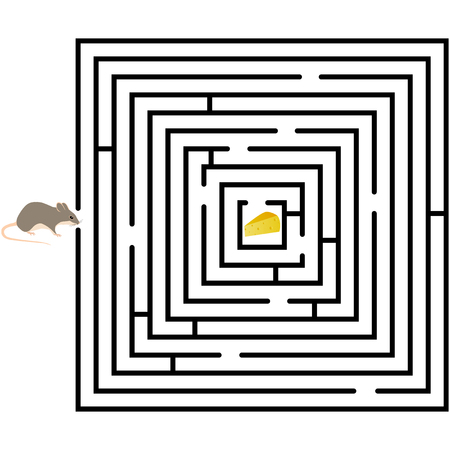 Pattern of round design elements labyrinth on backgroundのイラスト素材