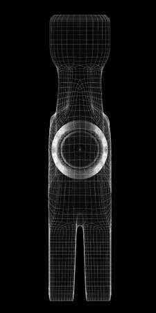 hammer body structure isolated on a backgroundの写真素材
