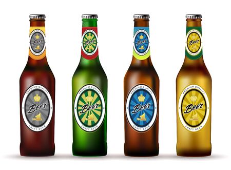 Set of bottles image.のイラスト素材
