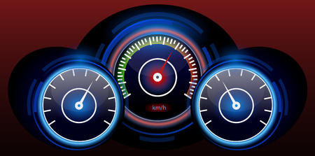 Car speedometer. Vector design.のイラスト素材
