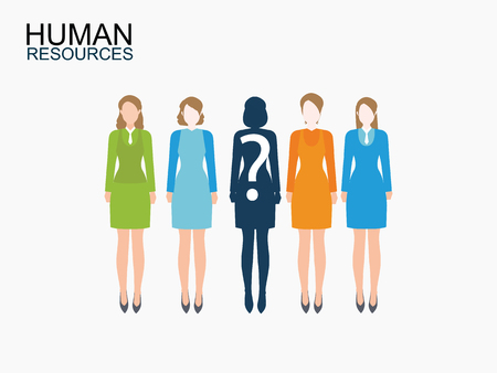 Group of business women, Human resources design, vector illustration.のイラスト素材