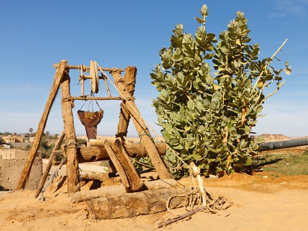 Ancient desert well in the Sahara Desert, Libya