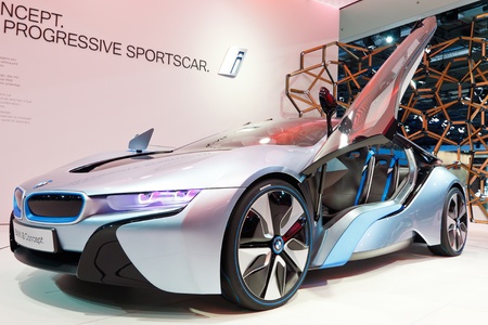 FRANKFURT - SEP 24: BMW i8 Concept car shown at the 64th IAA Motor Show (Internationale...