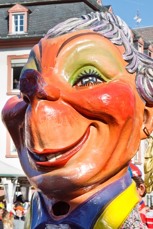 MAINZ, GERMANY - MARCH 7: The Rose Monday Parade (Rosenmontagszug) moves through the city March 7, 2011 in Mainz, Germany. It is the culmination of the annual carnival season.のeditorial素材