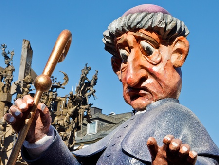 MAINZ, GERMANY - MARCH 7: The Rose Monday Parade (Rosenmontagszug) moves through the city March 7, 2011 in Mainz, Germany. It is the culmination of the annual carnival season.のeditorial素材