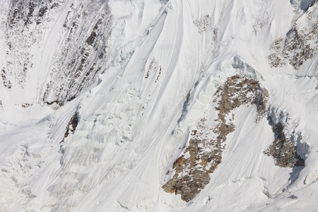 Icy mountain slope in the Karakorum Range, Pakistan
