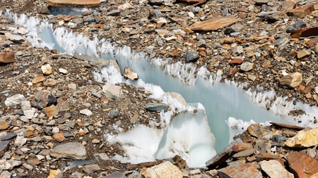 Crevasse at Baltoro Glacier, Karakorum, Pakistan