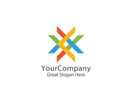 abstract letter X logo. smart education symbol concept illustrationのイラスト素材