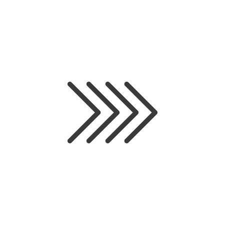 Arrow Icon. isolated perfect pixel with flat style in white background for UI, app, web site, logo. Vector illustration.のイラスト素材
