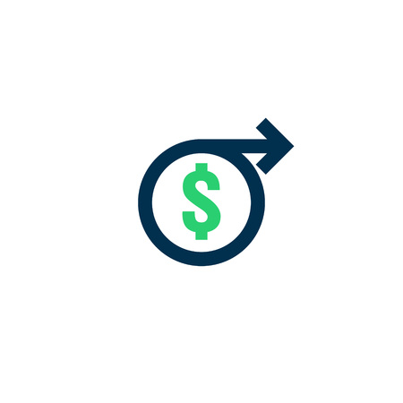money transfer Icon. Chargeback contour sign. quick fund cash back symbol. Currency exchange refinance. Return on investment. Refund stock market business. Vector line illustration.のイラスト素材