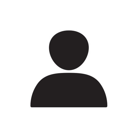 account Icon. user avatar flat solid style vector illustration. filled pictogram isolated sign symbolのイラスト素材