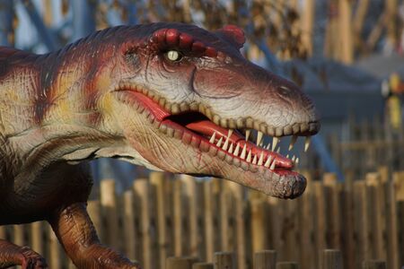 Portrait of an extinct Allosaurus - Allosaurus fragilisのeditorial素材