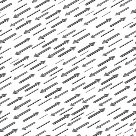 Isometric seamless pattern with arrows. Geometric background. Monochromatic color. The direction of movement. Vector illustration.のイラスト素材