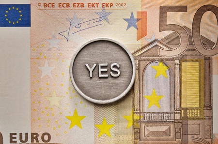 Saying Yes to European Unionの写真素材