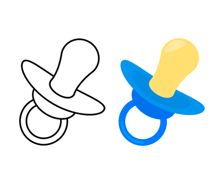 Baby's dummy sign iconのイラスト素材