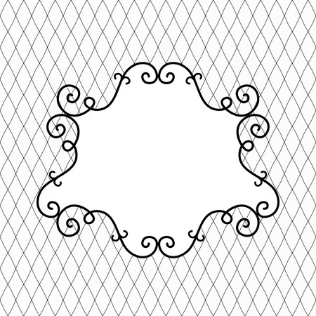 Element in Victorian style. Golden floral borders. Ornate decor for invitations, greeting cards, certificate, thank you message.flat vector illustrationのイラスト素材