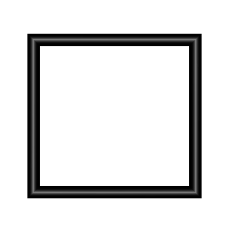 Black frame on wall vector background design for your content with place for text. vector isolated on white backgroundのイラスト素材