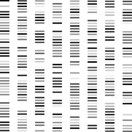 DNA test, barcode, card genome, - flat Vector graphic illustrationのイラスト素材