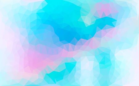 Modern blue and green abstract polygonal mosaic background. Geometric texture background in origami style. low poly style. business design templates. vector illustrationのイラスト素材