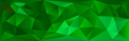 Modern bright abstract polygonal mosaic background. Geometric texture background in green color origami style. Christmas background. Low poly style. business design templates. vector illustrationのイラスト素材