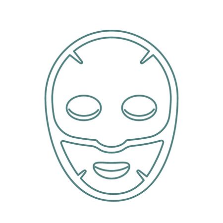anti-aging nourishing face mask. concept cosmetology, medicine and healthcare.のイラスト素材