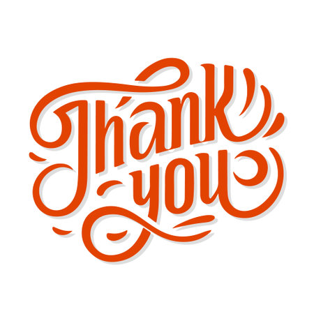 Thank you. Hand drawn typography poster. T shirt hand lettered calligraphic design. Inspirational vector typography. vector illustrationのイラスト素材