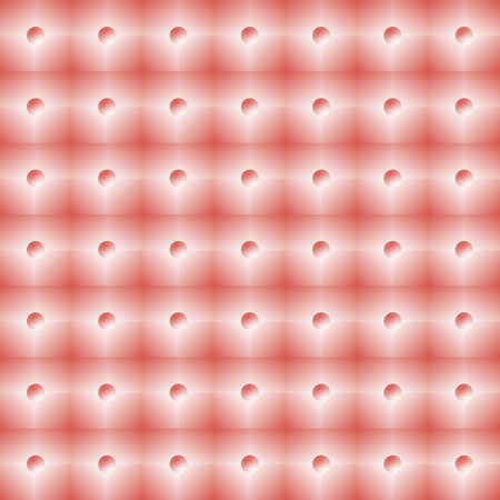 Bright pink tiled wall with small spotlights. Illuminated red square blocks with round lamps. Seamless geometric pattern. Vector illustration for various creative projectsのイラスト素材
