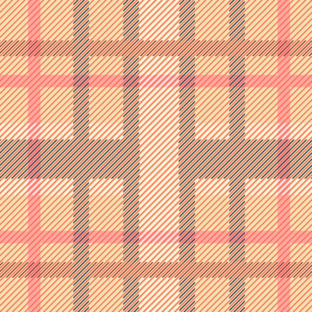 Seamless plaid madras pattern. Abstract geometric vector printのイラスト素材