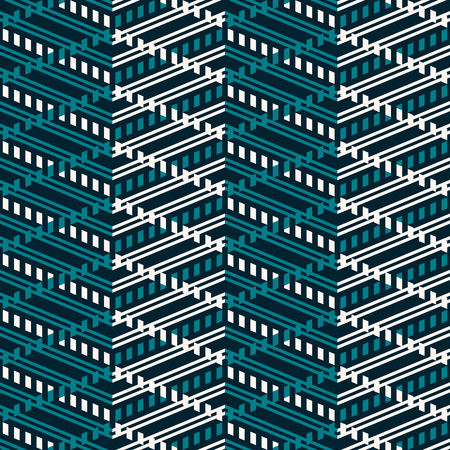 Seamless abstract geometric pattern of multiple zigzag. Modern vector print with striped zig zag...