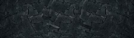 Black plaster strokes wide texture.の写真素材