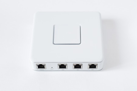 Generic Internet device router isolated over the white background
