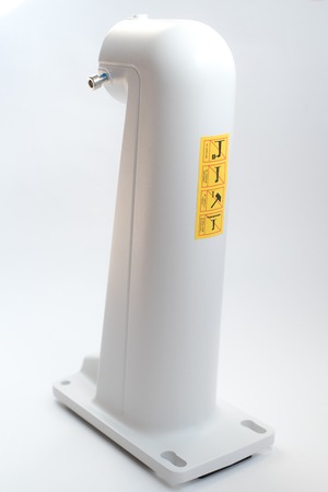 Holder for security camera or CCTV isolated on white backgroundの写真素材