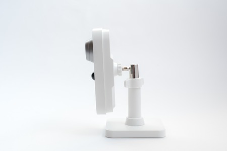 CCTV camera isolated on white background, with clipping paths
