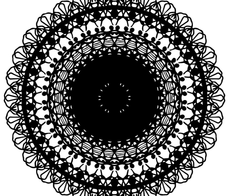 Mandalas for coloring book. Decorative round ornaments.のイラスト素材