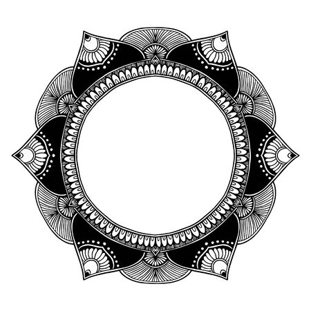 Mandalas Round for coloring  book. Decorative round ornaments. Unusual flower shape. Oriental vector, Anti-stress therapy patterns.のイラスト素材