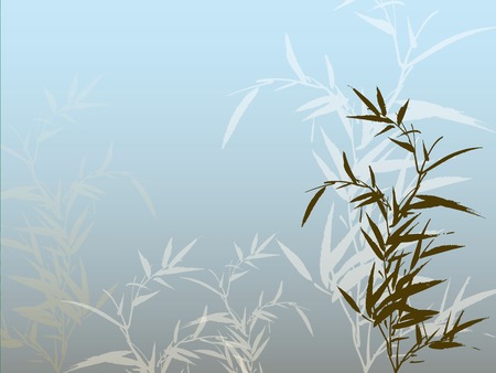 bamboo silhouette backgroundのイラスト素材