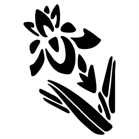 Flower silhouetteのイラスト素材