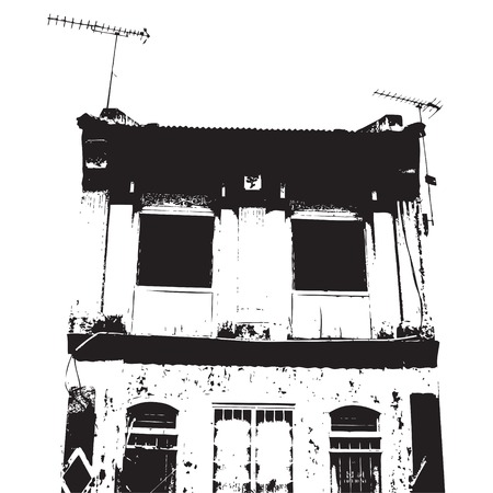 Building silhouetteのイラスト素材