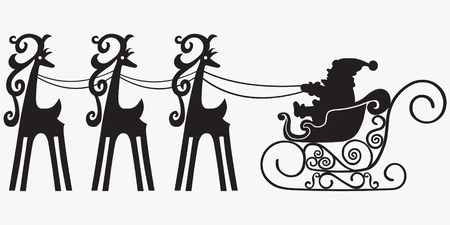 Deer vector illustration, a christmas elements for design.のイラスト素材