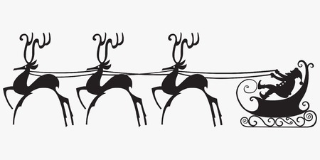 Deer vector illustration, a christmas elements for design.のイラスト素材