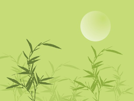Bamboo backgroundのイラスト素材