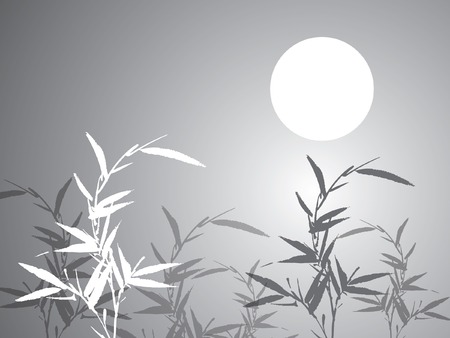 Bamboo backgroundのイラスト素材