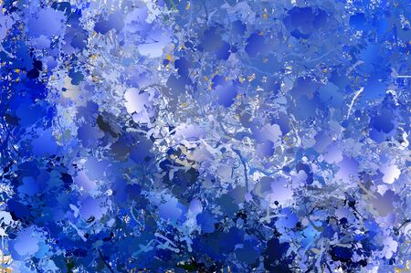 Drip abstract painting. Modern American style of painting. Style of drip painting. Abstract expressionism pattern.の写真素材