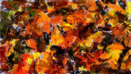 Abstract modern stylish textural painting. Random chaotic brushstrokes of painting. Abstraction.の写真素材