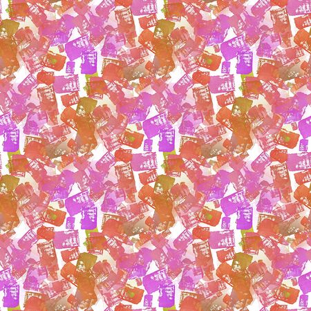 Colorful seamless pattern made of hand drawn watercolor strokes.の写真素材