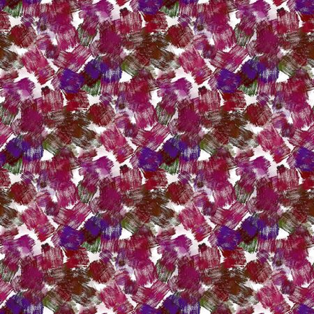 Colorful seamless pattern made of hand drawn watercolor strokes.の写真素材