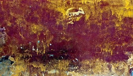 grunge paint on metal backgroundの写真素材