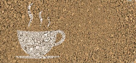 Structure of coffee and milkの写真素材